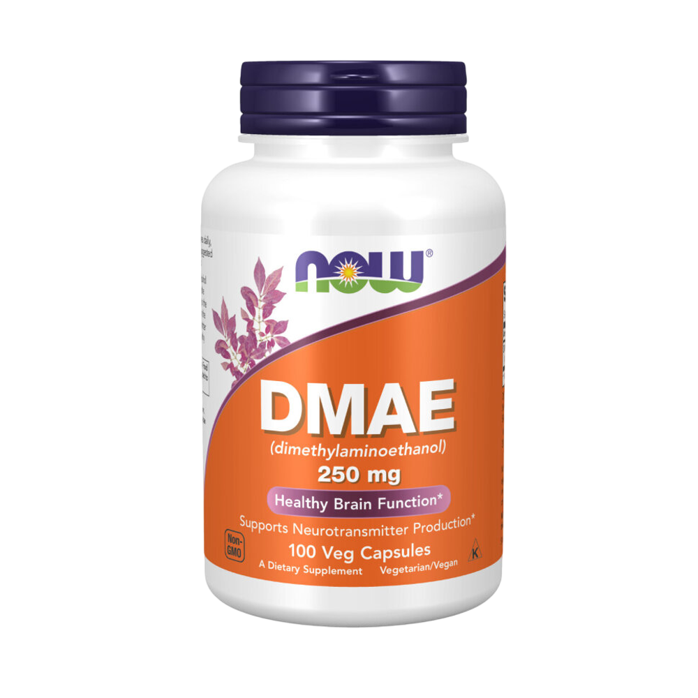 Now Foods DMAE 250 mg 100 veg capsules , ДМАЭ , Диметиламиноэтанол