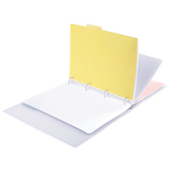 Тетрадь на кольцах БОЛЬШАЯ 305х235мм А4, 120л, пластик, с разделителями, BRAUBERG, Фиолетовый,404623