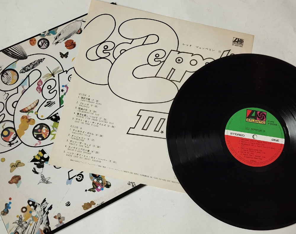 Винтажная виниловая пластинка LP Led Zeppelin III (Japan 1979) (No Obi) Limited Edition