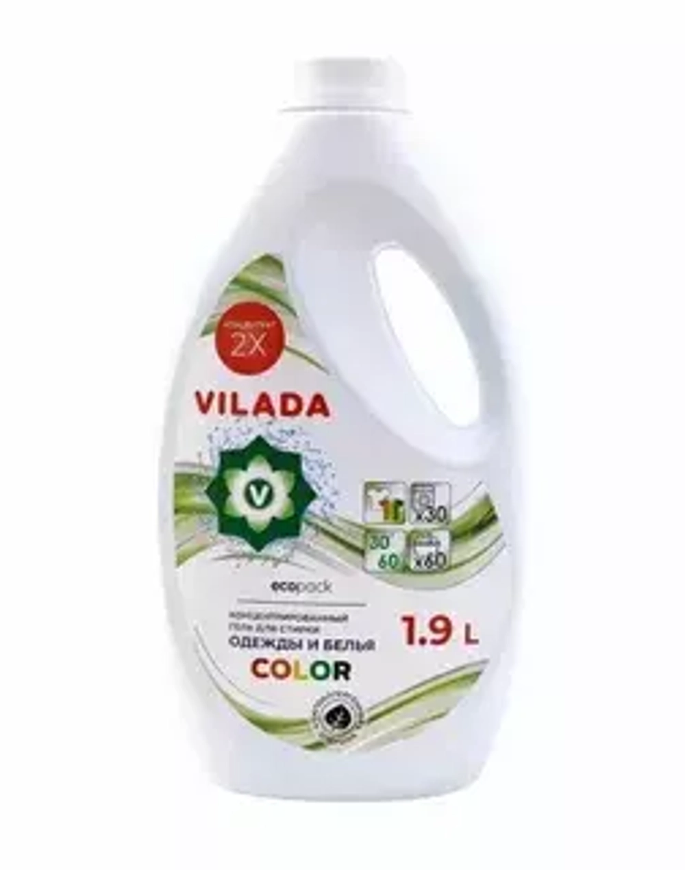С/п VILADA COLOR 1,9л. Гель для стирки 4 шт/кор