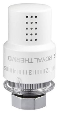 Термоголовка жидкостная Royal Thermo Design M30 x 1,5 пластик, цвет белый (RTO 07.0009)