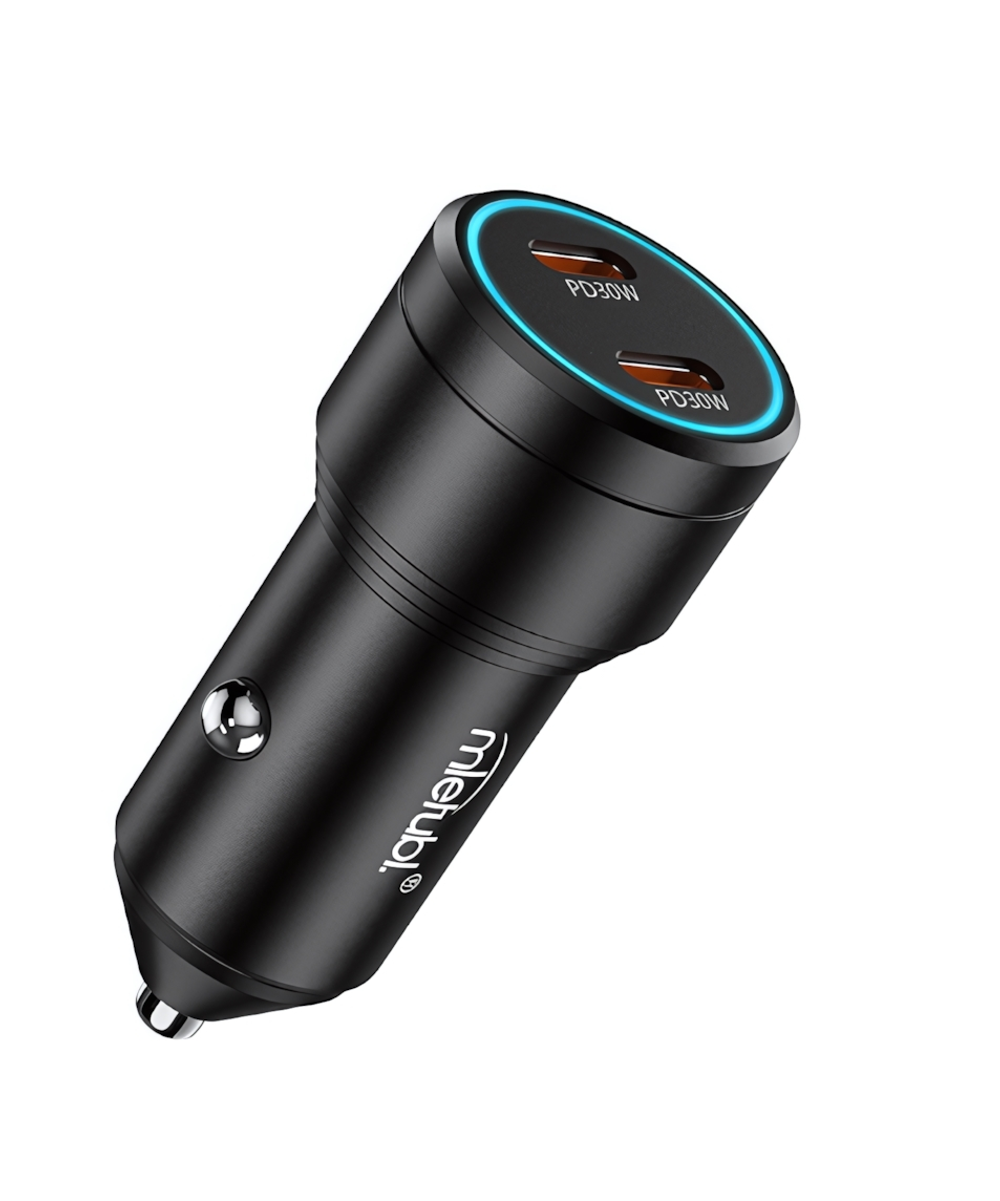Автомобильное зарядное устройство Mietubl MTB-СС10 2xPD30W 3A 2xType-C Black