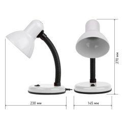 Настольный светильник ЭРА N-211-E27-40W-W белый