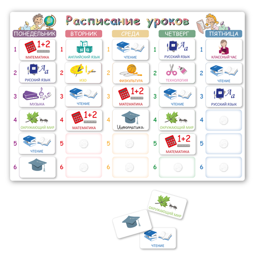 Расписание школьных уроков