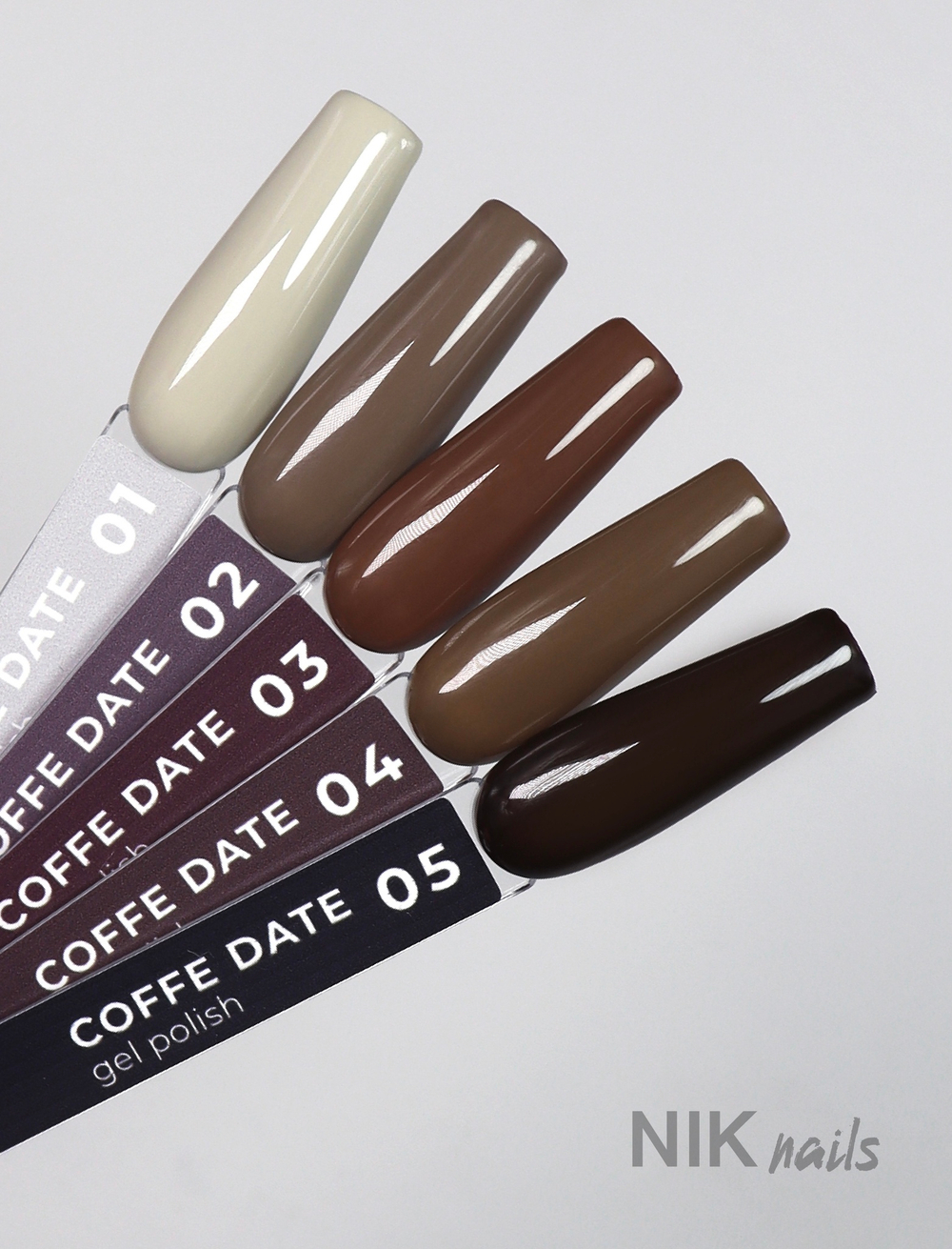 Гель лак NIK nails Coffee date № 05 8 g