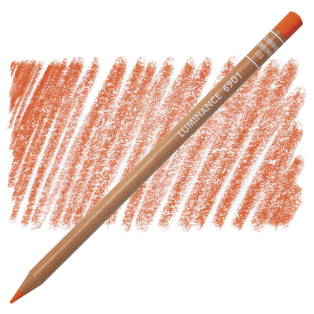 Caran d'Ache Luminance 6901. 533 Dark Cadmium Orange