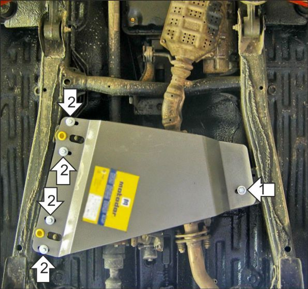 Защита стальная разд. коробки для Suzuki Jimny Motodor.72405