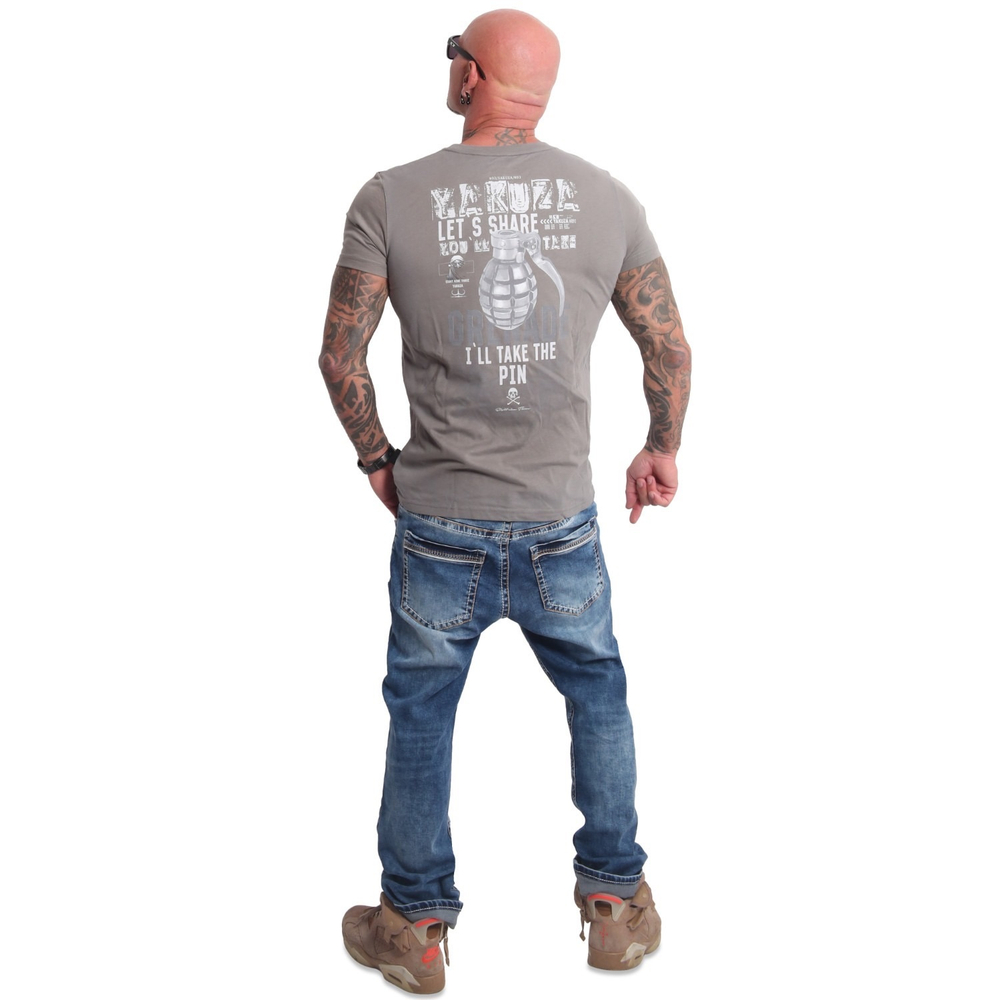 Футболка YAKUZA GRENADE T-Shirt Grey