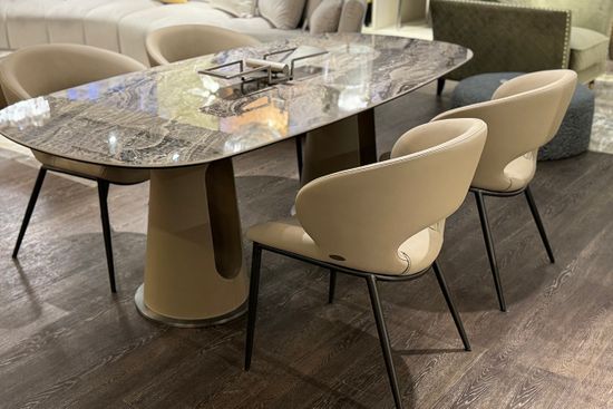 160KD-80030 Стул обеденный экокожа кремовый 62*61*82см