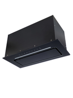 Вытяжка кухонная MACBI Ledy-60GT (BLACK) черный, D150мм,1200м3/ч, полновстраиваемая, мотор 230Ватт, стекло 60см, управл. сенсорное + управл. жестами