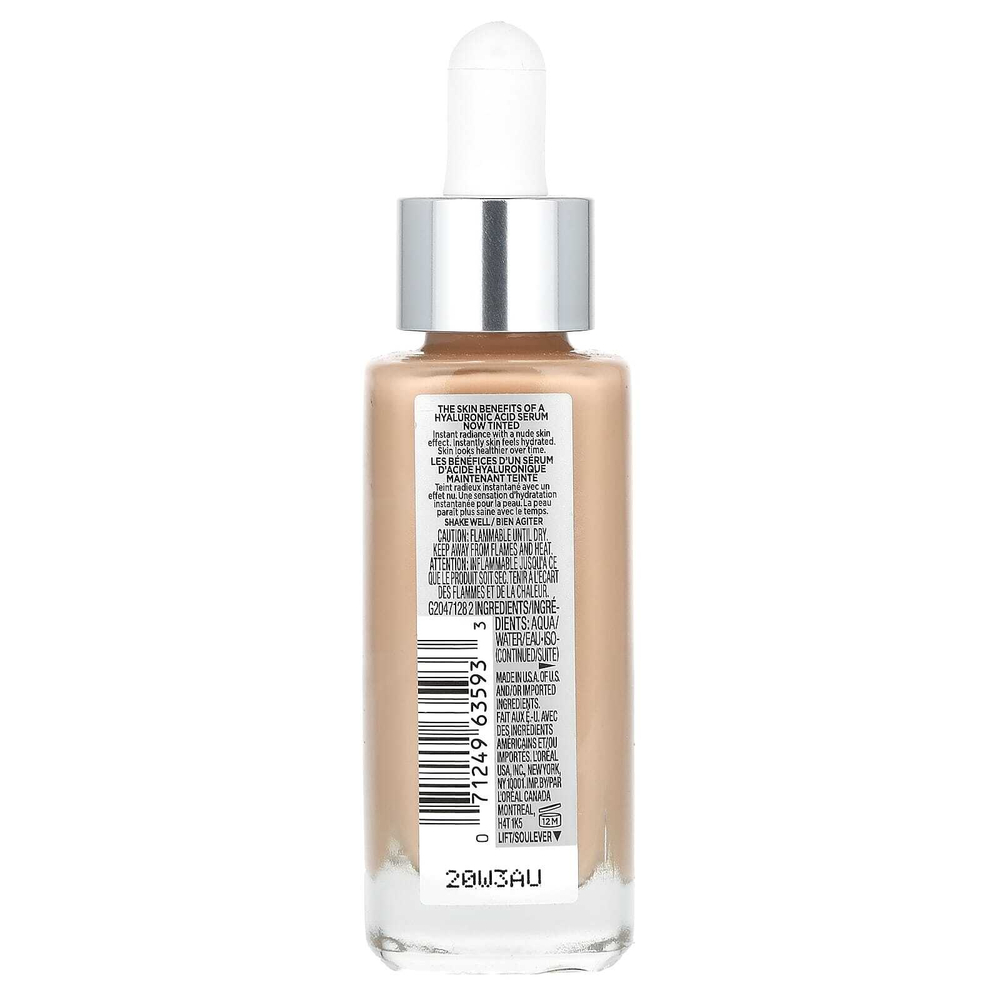 L'Oréal, True Match Nude, сыворотка с гиалуроновой кислотой, оттенок 3–4 светлый-средний, 30 мл (1 жидк. унция)