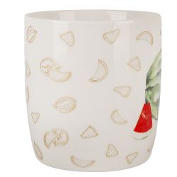 Кружка "Фруктовый сад.Арбуз" v=350мл (фарфор) (подарочная упаковка)