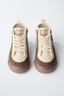 ZARA ВЫСОКИЕ КЕДЫ TOY STORY © DISNEY PIXAR, ЭКРЮ