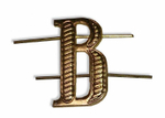 Буква В золотая на погоны