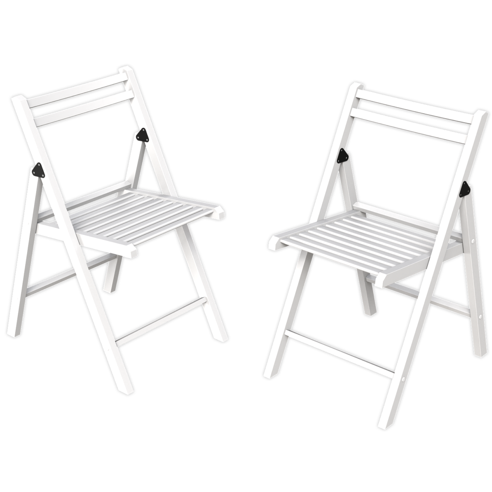 Стул раскладной LIBRA 1, цвет белый матовый