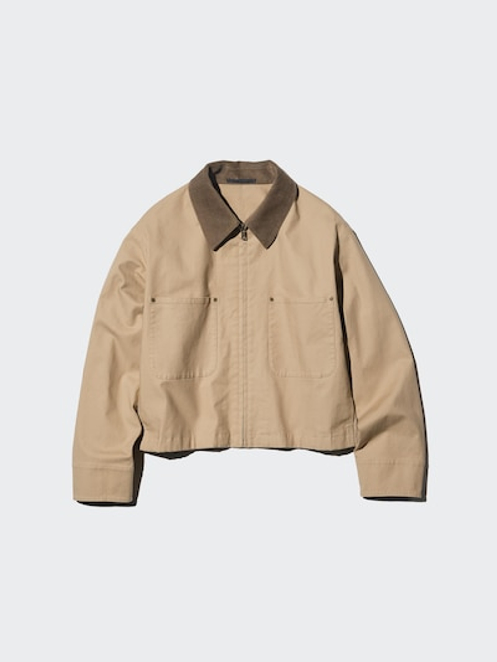 UNIQLO Короткая куртка, бежевый