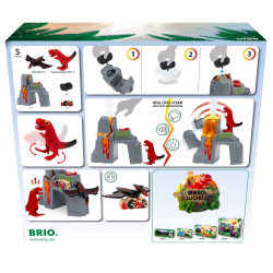 Brio Kolejka - Извержение вулкана Набор Дино с динозаврами 36092