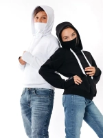 Худи с маской "Ниндзя" Толстовка "Ninja" без начеса