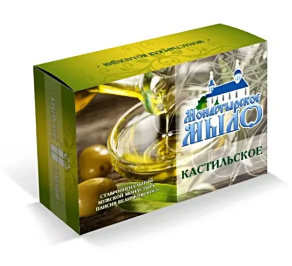 Мыло Монастырские травы Кастильское 80 гр.