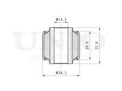 Сайлентблок верхний задней цапфы UNIO RMP-20730