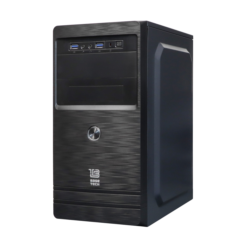 Корпус BaseTech M3407, Без БП, mATX, чёрный, 2xUSB3 (BT-M3407-B)