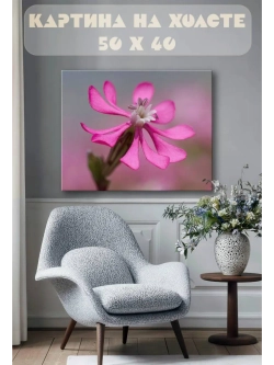 Картина на стену 40 X 50 Розовый цветок