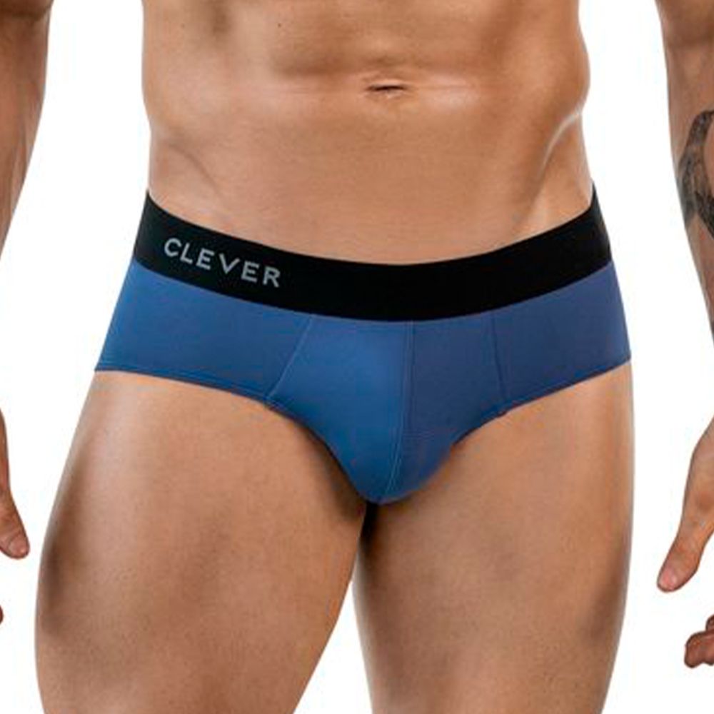 Мужские трусы брифы синие Clever Moda ONEAL BRIEF 186208