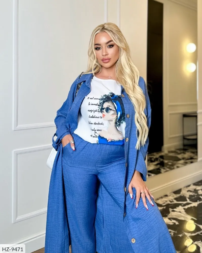 Костюм тройка HX-4695 Фабрика Моды