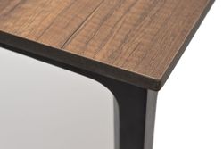 "Малага" обеденный стол из HPL 90х90см, цвет "дуб", каркас черный