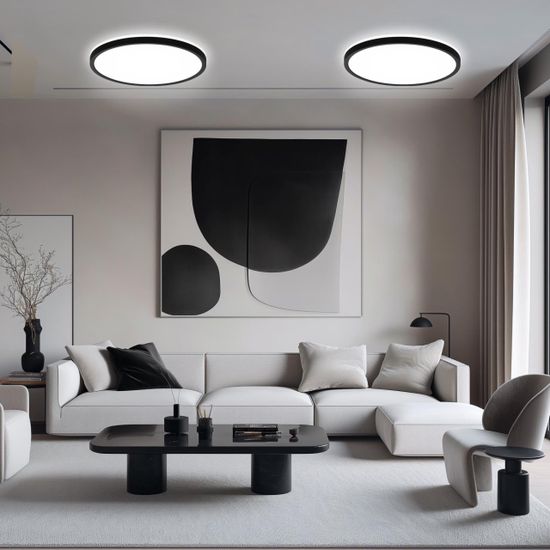 CL738241VL Бейсик Лайн Черный Св-к Накл. LED 30W*Мульти