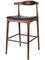 Барный стул Elbow, орех с черным сиденьем