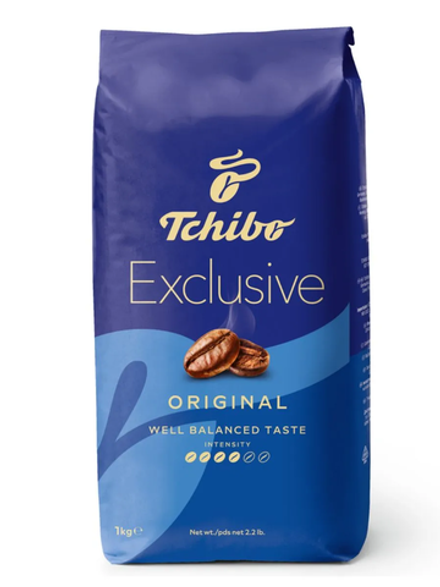Кофе в зернах Tchibo Exclusive, 1 кг (Чибо)