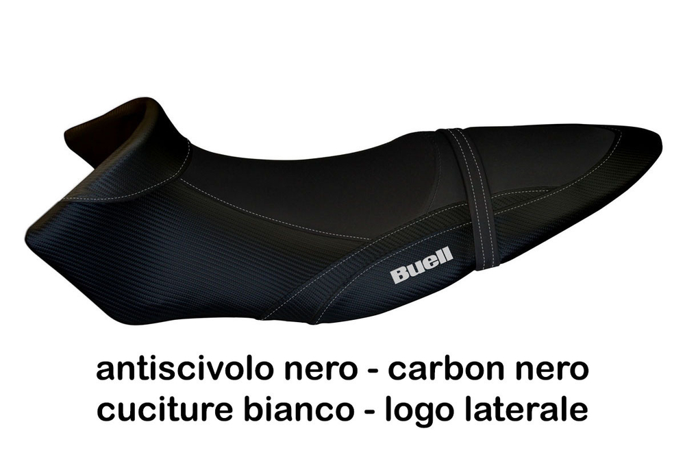Buell XB9 XB12S XB12SX Tappezzeria Italia чехол для сиденья Total Black Противоскользящий