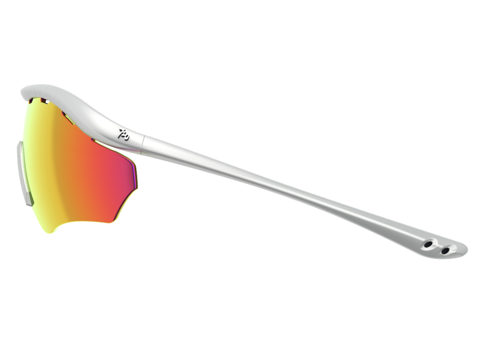 Спортивные очки с диоптриями 720armour RiderB7 / Matte Silver / Red Lens