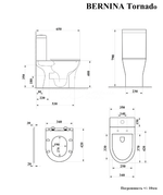 Унитаз-компакт напольный Ceruttispa Bernina Tornado CT11133