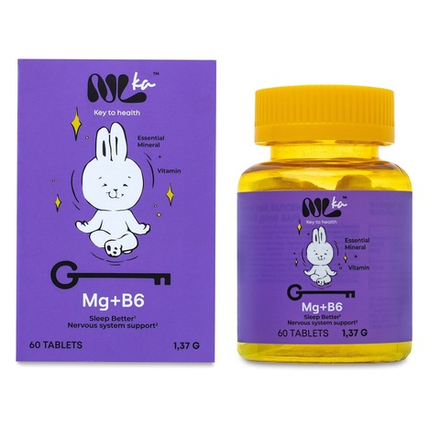 Nlka Для детей Магний+B6, 60шт (со вкусом малины)