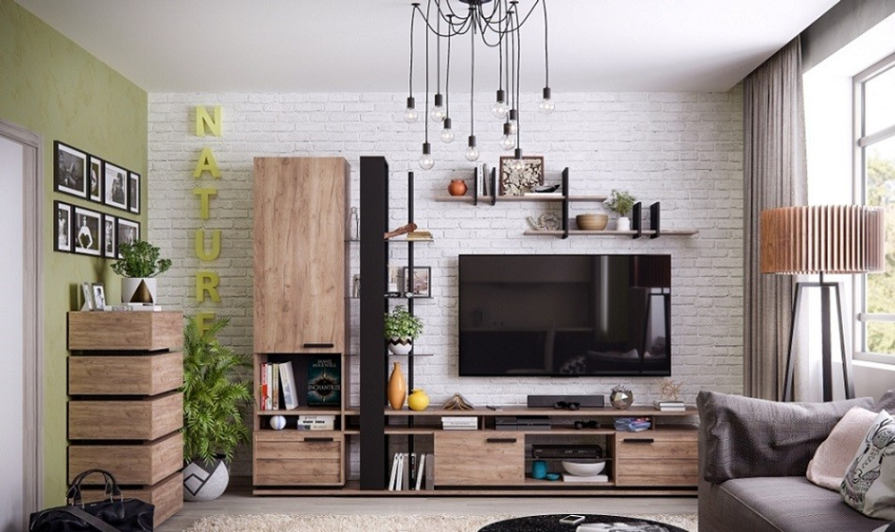 Гостиная Nature. Комплект 2, дуб табачный