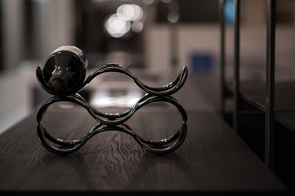 Подставка для бутылок Cuvee черная Guzzini