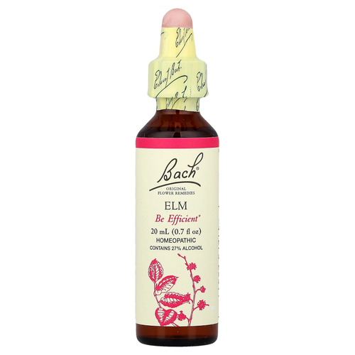 Bach, Original Flower Remedies, вяз, 20 мл (0,7 жидк. унции)