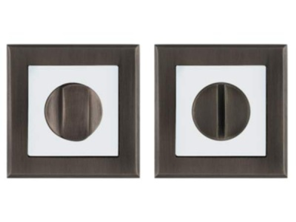 Завертка дверная ВК6 QL GR/CP-23 графит/хром (квадр.)