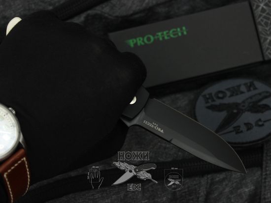 Складной нож Pro-Tech BT2752 Terzuola Tuxedo ATCF c клинком из стали CPM-Magnacut, рукоять алюминий / микарта