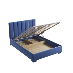 Кровать двуспальная, 140х200 Беатрис синий