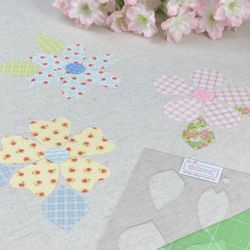 Шаблон для стежки  и аппликации "Лепесточки-1" (арт. T52)