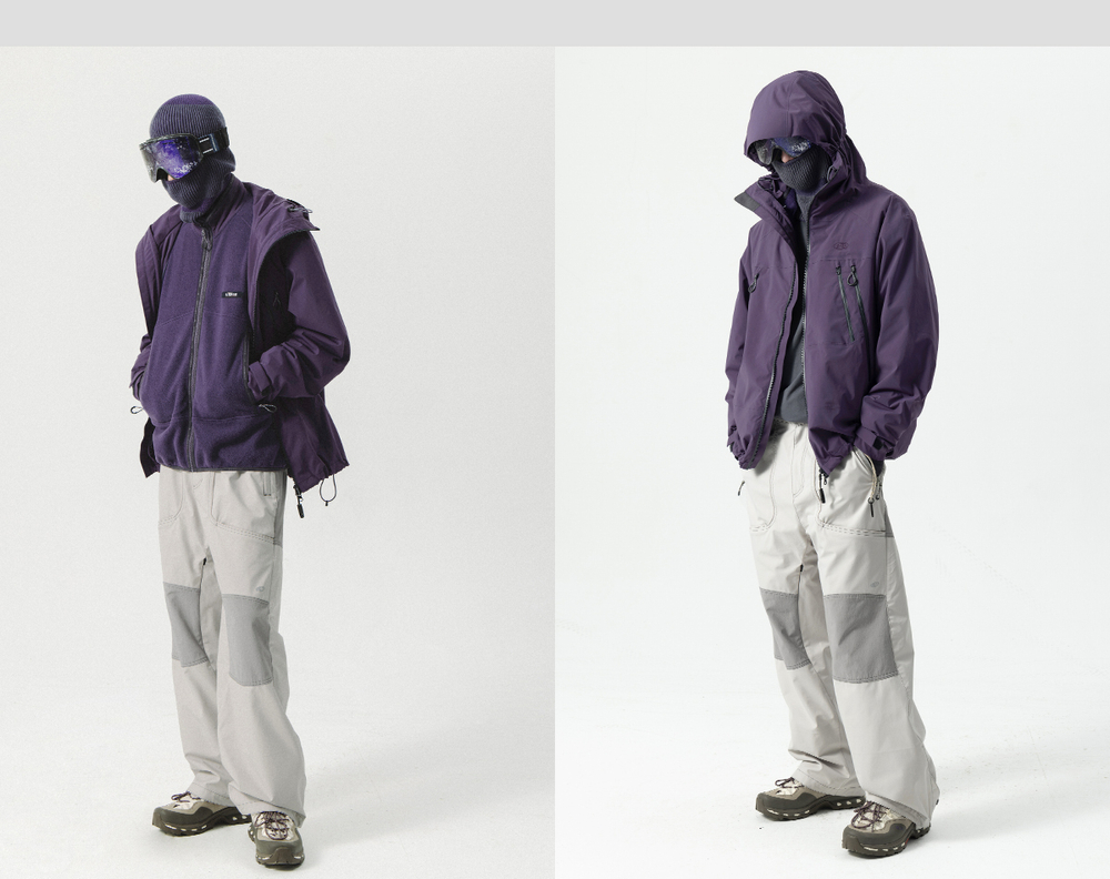 Куртка Nothomme Blue “Goout Magazine Edition” Explorer 3-in-1 Jacket Purple