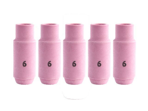 Сопло керамическое для аргонодуговой горелки TIG 17-18-26 №6 D9,5 мм 5штук