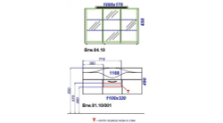 Мебель для ванной Aqwella Broadway 110 цвет черный Brw.01.10/00 схема