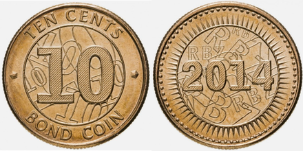 Зимбабве 10 центов, 2014 UNC