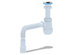 Сифон д/мойки A0115 (1 1/2"*40) с гофрой 40х40/50 (АниПласт)