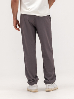 Джоггеры льняные. Графит