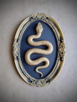 Барельеф на стену из гипса Змея